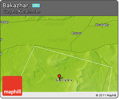 Physical 3D Map of Bakazhar