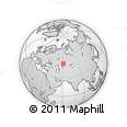 Outline Map of the Area around 48° 54' 57" N, 61° 16' 29" E, rectangular outline