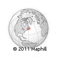 Outline Map of the Area around 48° 54' 57" N, 61° 7' 30" W, rectangular outline