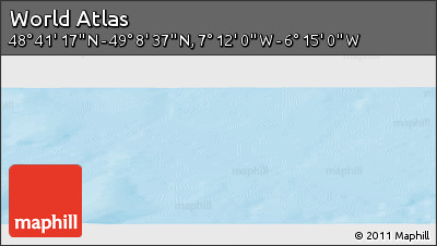 Physical Panoramic Map of the Area around 48° 54' 57" N, 6° 43' 29" W