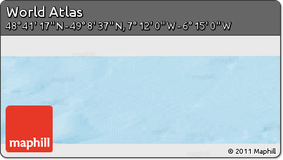 Physical Panoramic Map of the Area around 48° 54' 57" N, 6° 43' 29" W