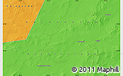 Political Map of the area around 48° 54' 57" N, 70° 37' 30" E