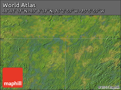 Satellite Map of the Area around 48° 54' 57" N, 75° 34' 29" W