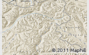 Shaded Relief Map of the area around 48° 54' 57" N, 87° 37' 30" E