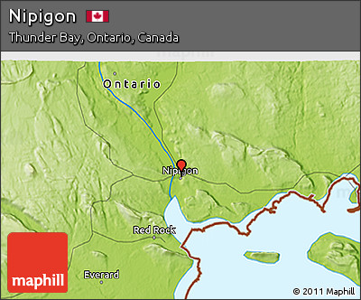 Physical 3D Map of Nipigon