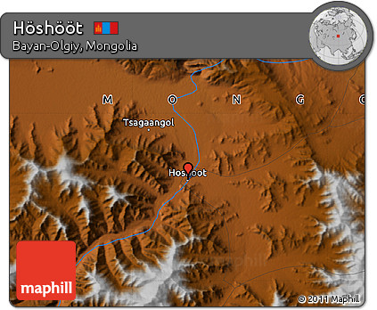 Physical Map of Höshööt