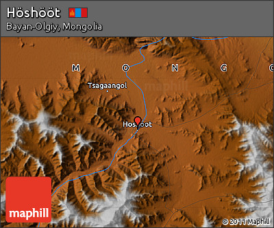 Physical Map of Höshööt