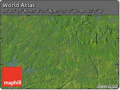 Satellite Map of the Area around 48° 54' 57" N, 89° 10' 30" W