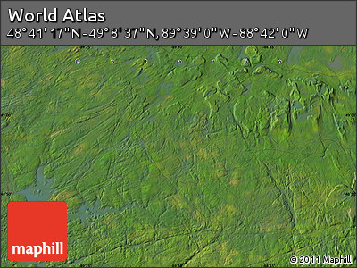 Satellite Map of the Area around 48° 54' 57" N, 89° 10' 30" W