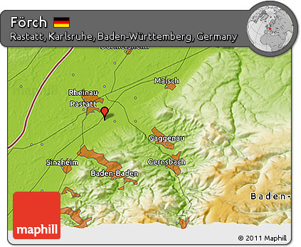 Physical 3D Map of Förch