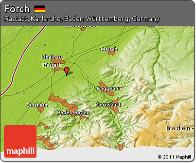 Physical 3D Map of Förch