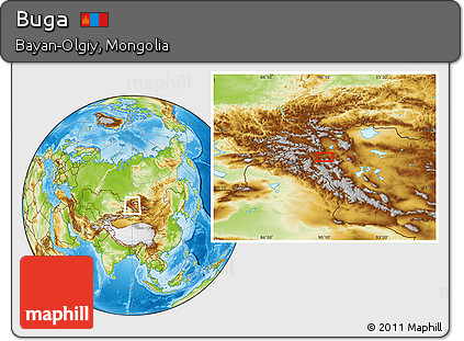 Physical Location Map of Buga