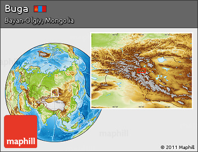 Physical Location Map of Buga