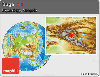 Physical Location Map of Buga
