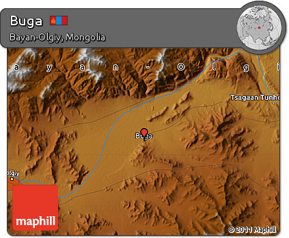 Physical Map of Buga
