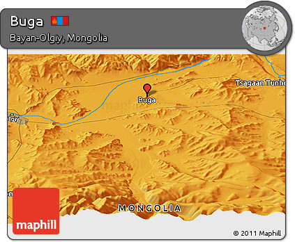 Political Panoramic Map of Buga