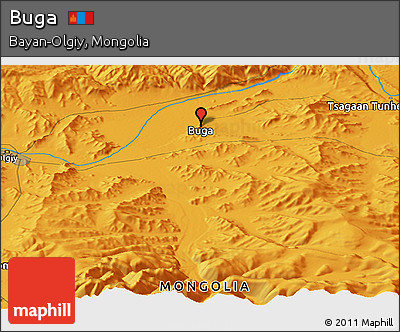 Political Panoramic Map of Buga