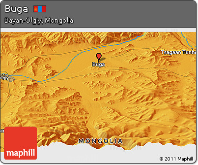 Political Panoramic Map of Buga