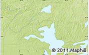 Physical Map of the area around 48° 54' 57" N, 93° 25' 30" W