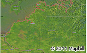 Satellite Map of the area around 48° 54' 57" N, 94° 16' 30" W