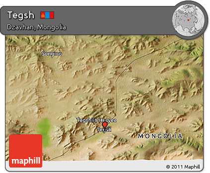 Satellite 3D Map of Tegsh