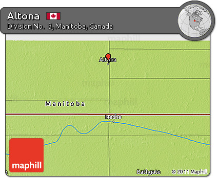 Physical 3D Map of Altona
