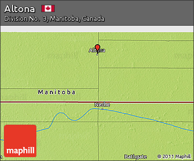 Physical 3D Map of Altona