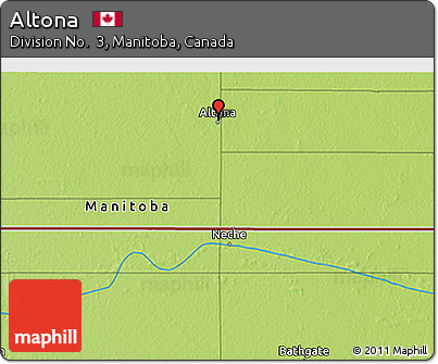 Physical 3D Map of Altona