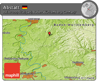 Physical 3D Map of Abstatt