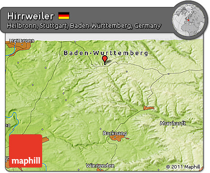 Physical 3D Map of Hirrweiler