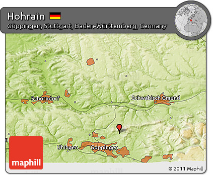Physical 3D Map of Hohrain
