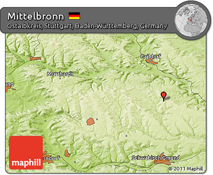 Physical 3D Map of Mittelbronn