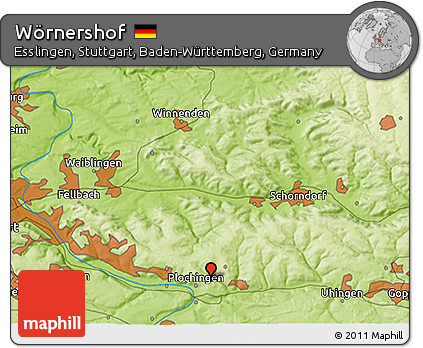 Physical 3D Map of Wörnershof