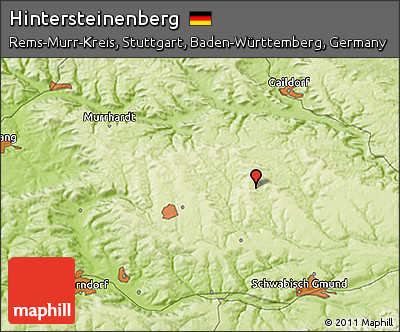 Physical 3D Map of Hintersteinenberg