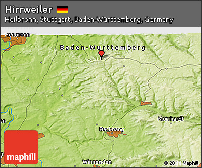 Physical 3D Map of Hirrweiler