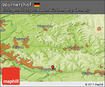 Physical 3D Map of Wörnershof
