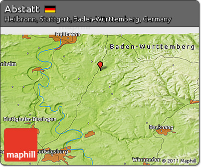 Physical 3D Map of Abstatt