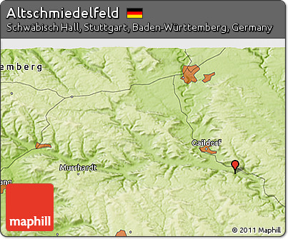 Physical 3D Map of Altschmiedelfeld