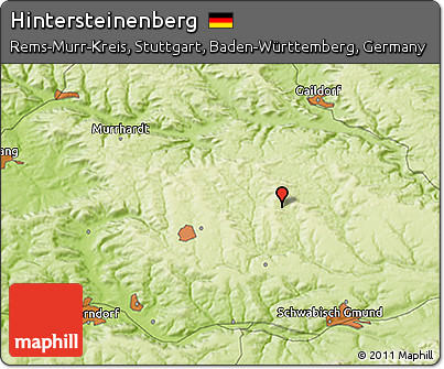 Physical 3D Map of Hintersteinenberg