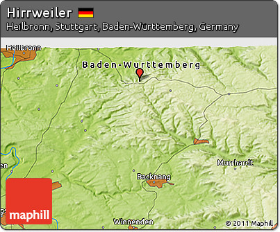 Physical 3D Map of Hirrweiler