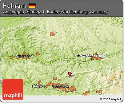 Physical 3D Map of Hohrain
