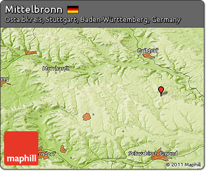 Physical 3D Map of Mittelbronn