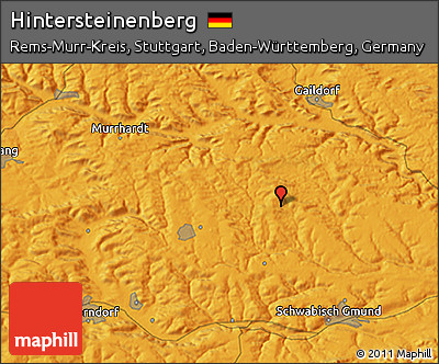 Political 3D Map of Hintersteinenberg