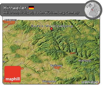Satellite 3D Map of Hirrweiler