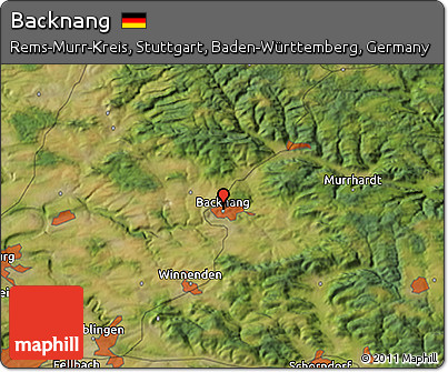 Satellite 3D Map of Backnang