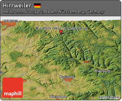 Satellite 3D Map of Hirrweiler