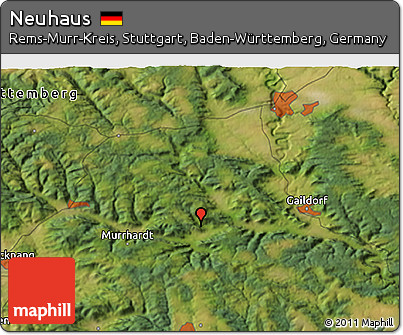 Satellite 3D Map of Neuhaus
