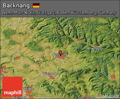 Satellite 3D Map of Backnang