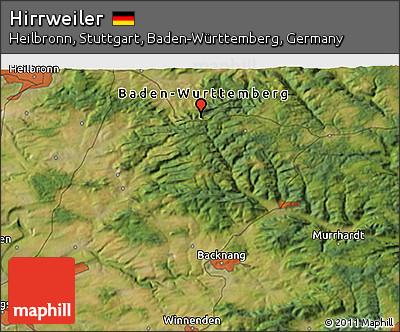 Satellite 3D Map of Hirrweiler