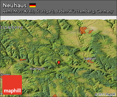 Satellite 3D Map of Neuhaus